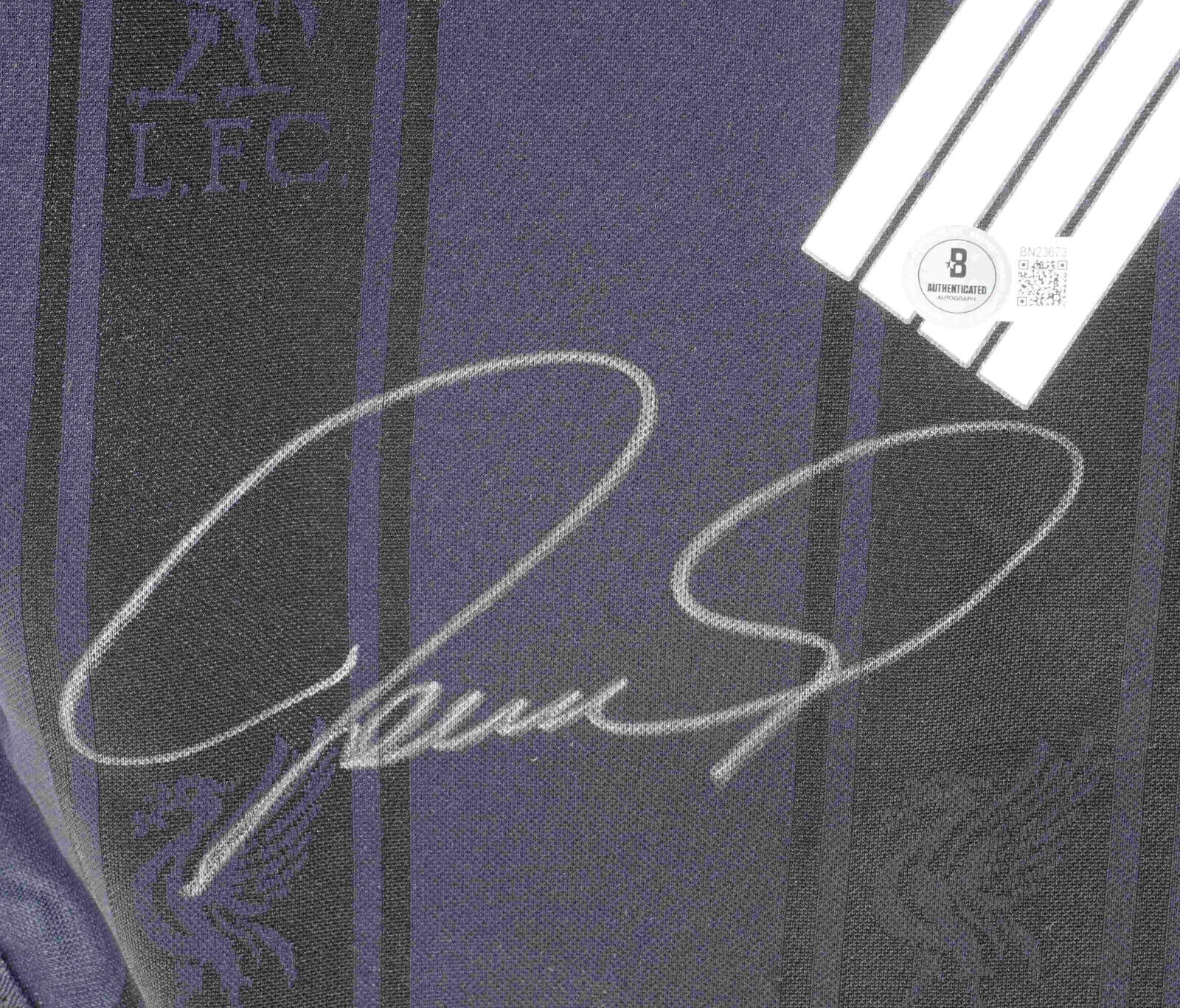 Fernando Torres Signed Liverpool FC Away Soccer Jersey #9 with Beckett COA